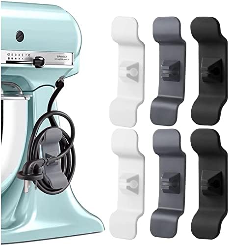 Cord Organizer for Appliances – Kitchen Sticky and Sturdy Cord Wrapper, Kitchen Appliance Cord Organizer Stick On Mixer, Small Appliances, Coffee Maker, Blender, Pressure Cooker and Air Fryer (6 PCS)