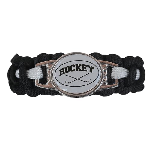 Infinity Collection Hockey Paracord Bracelet, Hockey Jewelry, Hockey Gift- Unisex Hockey Bracelet, Gift for Hockey Players