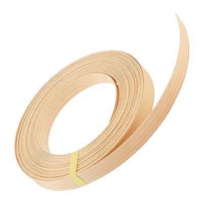 Pine Edge Banding,3/4 Inch X 50 Feet Wood Veneer Strips Iron-on for DIY Cabinet Repair Furniture Restoration Real Wood Trim Grain Tape (Pine, 3/4 Inch X 50 Feet)