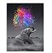 LZQZJD Puzzle 1000 Pezzi A Forma di Puzzle in Legno Colorato Elefante Arte Adolescente Bambini Cervello Sfida Gioco Quotidiano Challenge
