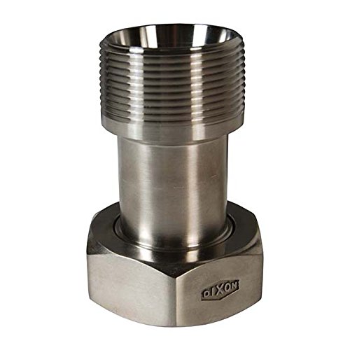 1-1/2" Plain Bevel Seat x Male NPT Adapter, 304 SS