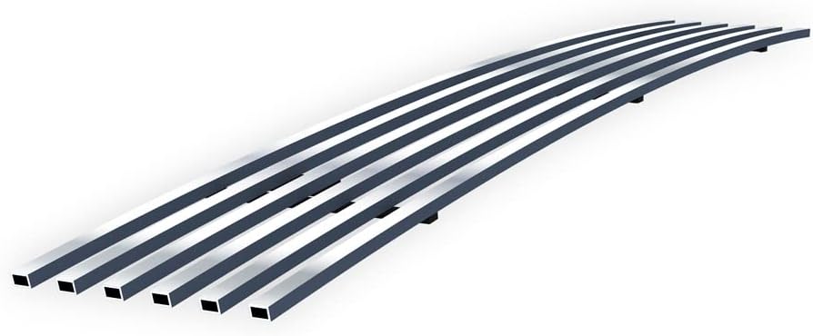 APS Compatible with Chevy Silverado 2500 3500 2020-2023 Lower Bumper Stainless Steel Chrome Polished 8x6 Horizontal Billet Front Grill Grille Insert C65014S