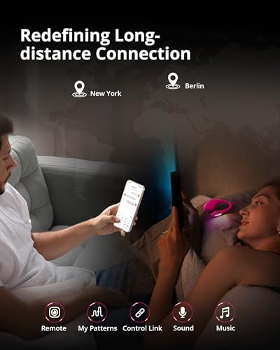 Image of LOVENSE Lush 4 Remote Control Wearable G-spot Egg Vibrator for Women+LOVENSE Domi 2 Wand Massager Classic Vibrator for Women, Couples