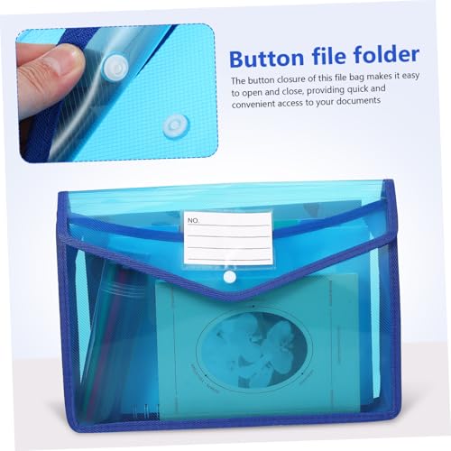 7 Pochettes Dossier Extensible PP avec Poche Étiquette pour Bureau - 4
