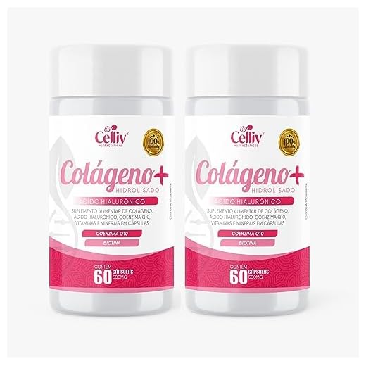 Colágeno Hidrolisado +Ac. Hialurônico Q10 Biotina 2x 60 cap