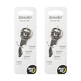 Nite Ize DoohicKey SkullKey Key Tool - Durable Keychain - Multipurpose with Bottle Opener, File, Serrated Edge, Scoring Point & Screwdriver - Travel & Airport-Friendly Multi Tool - 2 Pack
