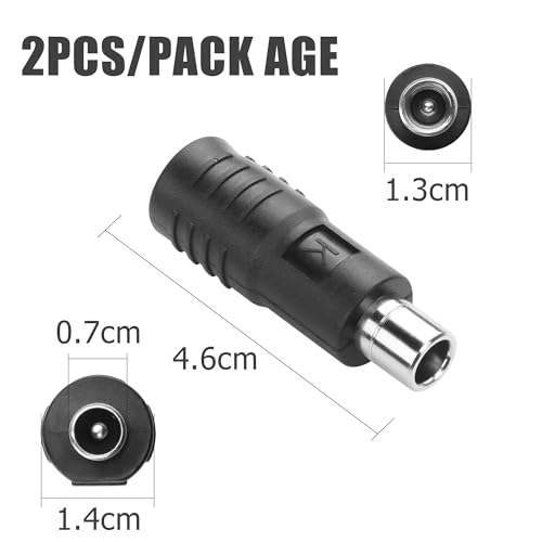 YAODHAOD DC5521 auf DC8020 Adapter, DC5521 5,5 mm x 2,1 mm Buchse auf DC8020 Stecker, Adapter, kompatibel mit Jackery für Solarpanel, Wohnmobil, tragbare Kraftstation, Solargenerator (2 Stück)
