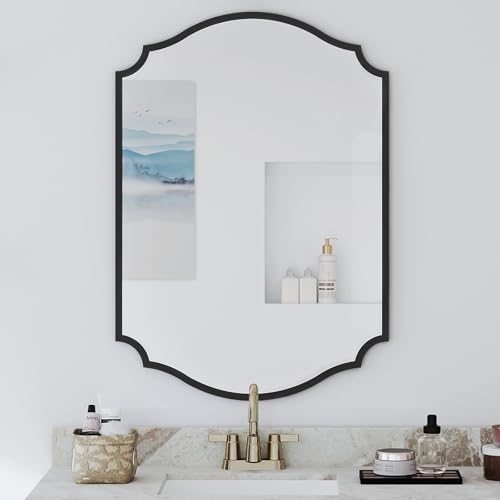 Image of Chende Black Bathroom Mirror for Over Sink, 32