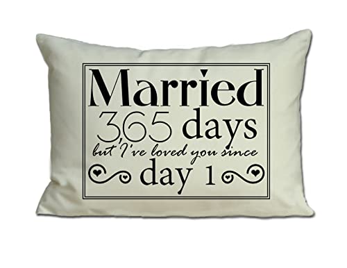 Feather Hen Perfectly Personalized 1st Anniversary Cotton Gift, Anniversary, Married for 365 Days...