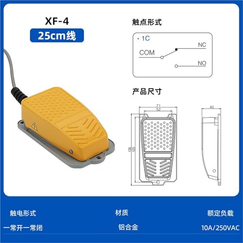 Interruptor de pie XF-4 ideal para activar máquinas de taller de forma automática 2