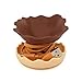 RealFun® Donuts Shape USB Cable Manager, Silicon Cord Case, Earphone Turtle Reel Winder, Portable Cable Storage, Compatable Wire Organizer (Brown)