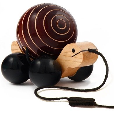 Crafts India Handcrafted channapatna Wooden Pull Along Toy/Doll-Turtle with Rotating Ball (Multicolored) (B0784JQG5B) Amazon Price History, Amazon Price Tracker