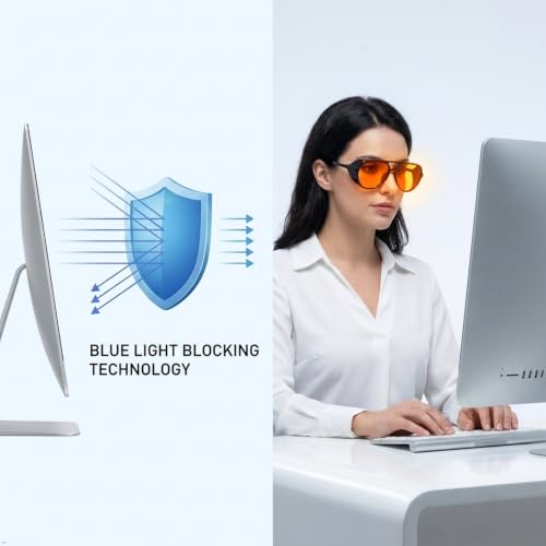 Image of Eyekepper Blue Light Glasses for Woman /Men /Women, Blocking, Fit over Amber