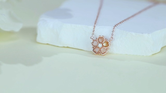 Amazon | [FH.bird] 桜 ネックレス レディース シルバー925 白蝶貝 