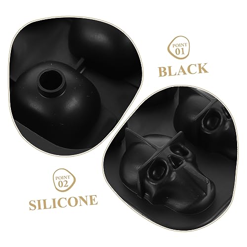 Molde para cubos de hielo de silicona con diseño calavera miniatura 7
