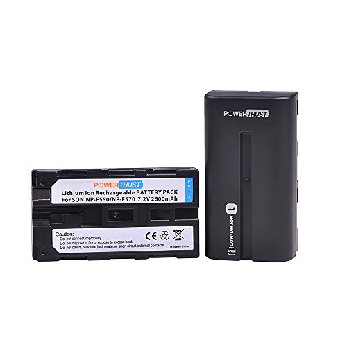 PowerTrust NP-F550/NP-F570 Battery 2-Pack for Sony