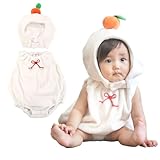 ベビー コスチューム 鏡もち ボア ロンパース Aenak 赤ちゃん 着ぐるみ コスプレ 男の子 女の子 70-80cm
