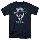 Western Washington University Official Vikings Logo Unisex Adult T-Shirt, Vikings Logo, Large