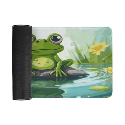 Frog in A Pond Pad de Escritorio Grande con Base Antideslizante miniatura 3