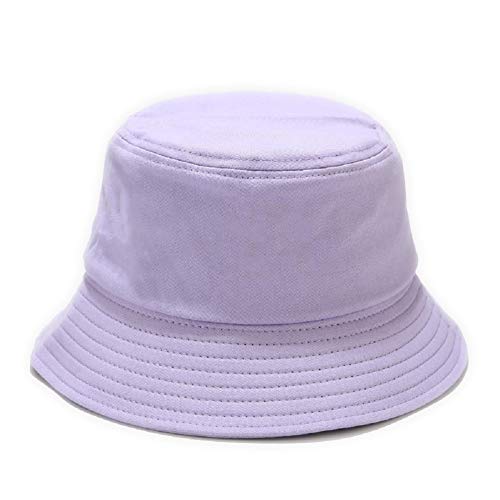 WINYU Bucket Hat Foldable Cotton Sun Beach Hat Fisherman Hat Casual Outdoor Cap Lovely Bomber Hats for Women Men Boy Girl Purple