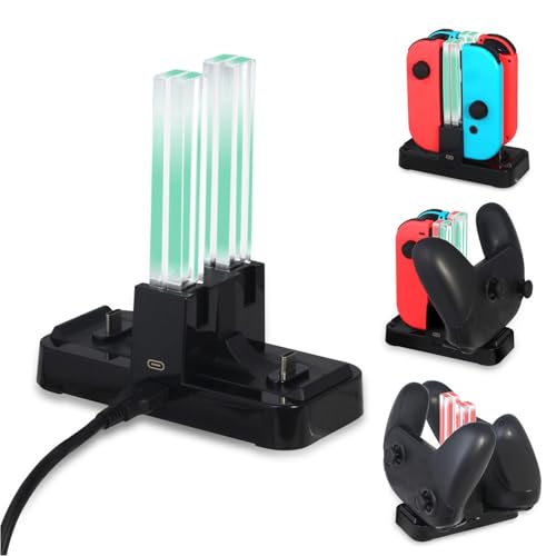 Base de carga para gamepad Switch Pro ideal para salones modernos 6