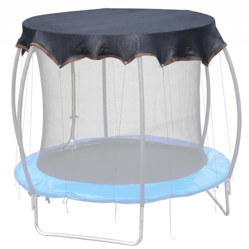 Cubierta para parasol de trampolín redondo de 14 pies en color negro para protección exterior