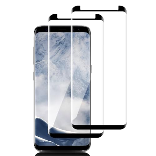 Schutzfolie für Panzerglas für Samsung Galaxy S8 2 Stück Fingerabdruck-ID Unterstützen Folie 9H Härte Gehärtetem Glas Displayschutz Schutzfolie Glas für Samsung Galaxy S8