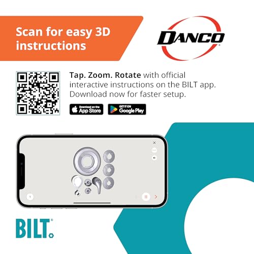 Image of Danco (10002) Universal Moen Trim Kit for Single-Handle Shower Valves, Compatible for Moentrol Series, Brushed Nickel