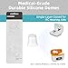 Flaygo Hearing Aid Domes for Oticon Replacements, Single-Layer Closed Domes (12 mm/2 Packs) for ITC Hearing Aids, Medical-Grade Silicone Material, Universal Domes for Hearing Aid Supplies