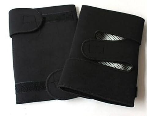 Joelheira Magnética Turmalina Ortopédica Artrite 2 Unids Preto Auto Aquecimento Alivio Das Tensões M