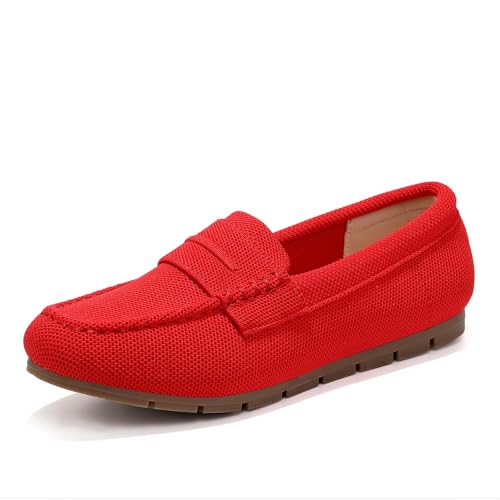 Image of Vespiero Loafers for Women Comfortable Slip on Work Flats Shoes Womens Dressy Casual Walking Shoes