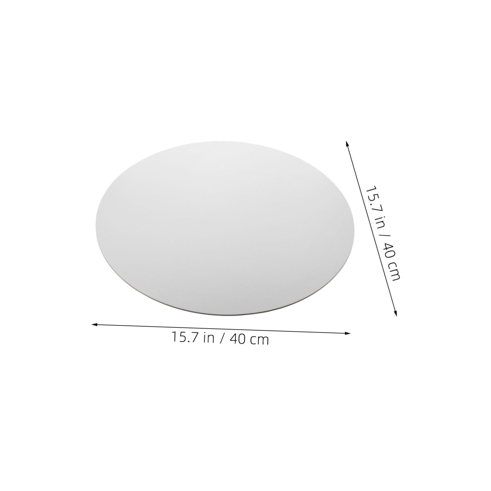 Toyvian 4 Runde Leinwände zum Bemalen für Anfänger 40cm Weiße Canvas Maltafeln Leicht zu Reinigen Vielseitig für Ölmalerei im Heimstudio Geeignet