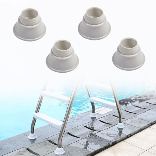 Escalera para piscina elevada de acero inoxidable 4 pasos miniatura 4