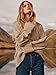 ANRABESS Women's Oversized Sweaters 2025 Long Sleeve Fuzzy Knit Casual Chunky Pullover Sweater Fall Outfits Clothes Apricot Small