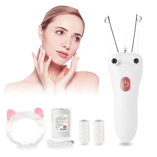 Threading Hair Removal ,Face Epilator USB Charging Threading Tool for Face Electric Threading Eyebrow Threading Machine for Women