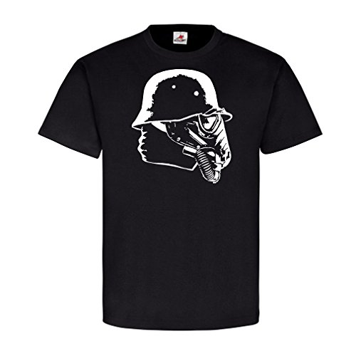 T-Shirt Copytec Lune Soldat Iron Cross haunebu VOL Disque Noir