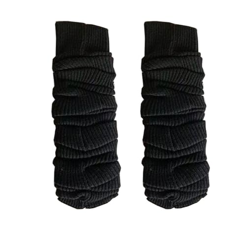 Image of Winter Leg Warmers Warm Wool Knitted Long Boot Cuffs Topper Socks for Women