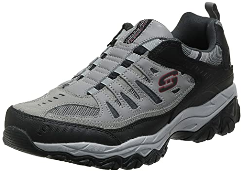 Skechers Sport Men's Afterburn Extra Wide Fit Wonted Loafer,gray/black,11.5 4E US