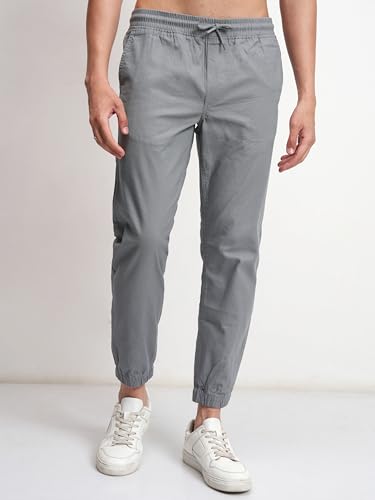 Image of Highlander Men's Cargo Jogger Trousers | Perfect for Casual Outings,Travel & Work Wear with Utility Pockets