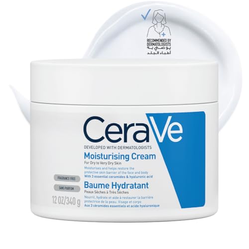 CeraVe Moisturizing Cream for Dry to Very Dry Skin with Hyaluronic Acid 340 g