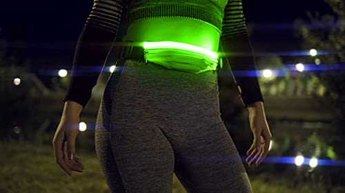 Ultra Verde Cintura a LED Unisex con Marsupio Uomo...