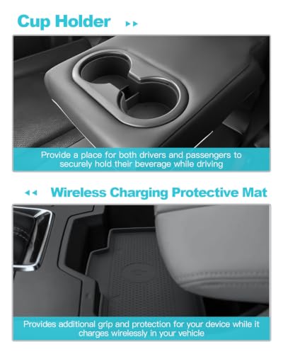 Image of CDEFG 4Pcs for 2026 Mazda CX5 Center Console Organizer for 2026 Mazda CX-5 (S /Select /Preferred /Premium /Premium Plus) Accessories Middle Console Tray Storage Box