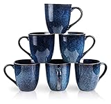 Profitez de vos tasses : il y a beaucoup d'espace entre la poignée et la tasse elle-même, avec la poignée bien ombragée, si confortable dans la main qui rend le goût du thé et du café encore meilleur.