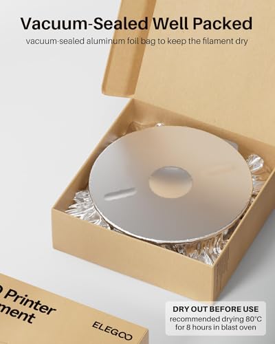 Image of ELEGOO PC Filament 1.75mm Clear Black 1KG, Tough and Durable Professional 3D Printer Filament Dimensional Accuracy + /- 0.05mm 1KG Spool Heat Resistant 3D Printing Polycarbonate Material