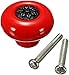 Knob Handle,32mm 12PCS Vintage Ceramic Knobs Handles Pulls for Cabinet Drawer Closet Dresser Cupboard Wardrobe Furniture Door Kitchen & Baby Kid's Children's Furniture Decor (Black-red) (Color : Blac