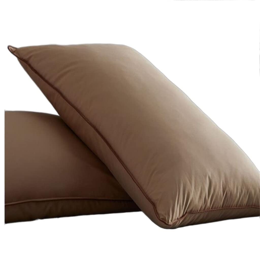 Oreiller en duvets d'exception et satin de coton pour un sommeil grand luxe