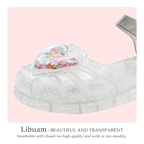 Image of Jelly Sandals for Girls,Closed Toe Princess Costume Summer Dress Shoes Fisherman Gladiator Water Beach Flat Sandals for Toddler /Little Kid /Big Kid