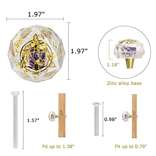 Boutons de placard chakra en résine faciles à installer pour rénover une commode - 5