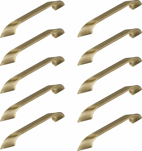 Image of LAPO 6 Inch Kitchen Cabinet & Pull Handles | Antique Finish | Hole to Hole 16 cm | Comfortable Grip Design| Suitable for Drawers, Cupboards and Kitchens | 3 Year Warranty | Pack of 10