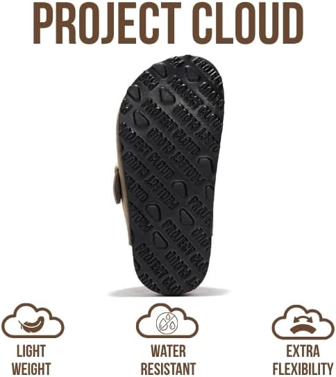 Project Cloud 100% Genuine Leather Kids Clogs with Natural Cork Footbed & Memory Foam Insole Arch Support - Non-Slip Clogs for Kids - Slippers Sandals for Boys & Girls Footwear - Image 5